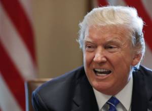 U.S. President Donald Trump avoiding word “genocide”