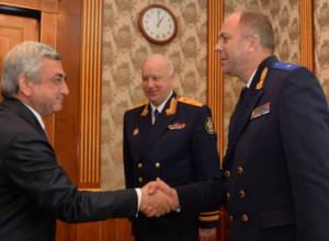 Serzh Sargsyan receives the Chairmen of the Investigative Committee of the Russian Federation and the Republic of Belarus
