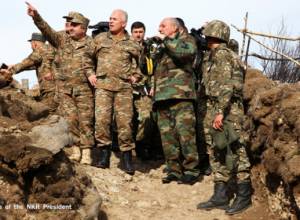 Bako Sahakyan's visit to Talish, a number of military units and a section of the Azerbaijani-Karabagh border