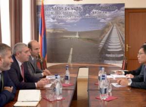Vahan Martirosyan meets with Tian Erlun