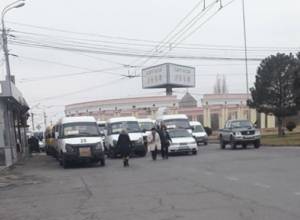 Protest action by taxi drivers