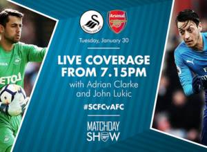 Arsenal - Swansea, Henrikh Mkhitaryan involved in game, Live