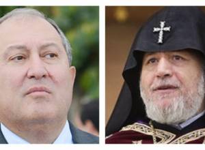 Կաթողիկոսը շնորհավորել է Արմեն Սարգսյանին