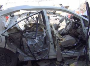 Car explodes at gas station at Parakar village, there is a victim