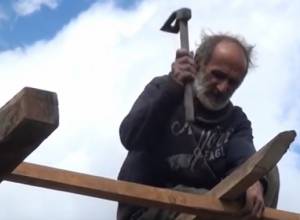 Four children in roofless house