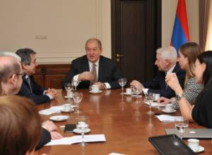 Армен Саргсян принял представителей российских СМИ