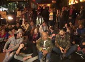 Ցուցարարները փակեցին Տգրան Մեծ փողոցը