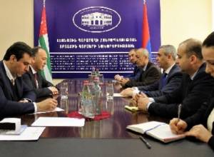 Meeting of Foreign Minister of Artsakh and Foreign Minister of Abkhazia