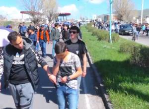Residents of Sevan block Sevan-Yerevan inter-communal highway