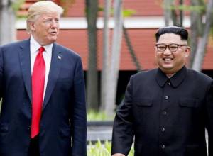 Historic meeting of Donald Trump and Kim Jong-un