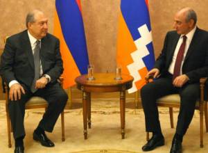 Bako Sahakyan holds meeting with Armen Sarkissian