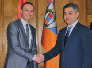 Armen Grigoryan and Artur Vanecyan discuss issues related to corruption and security