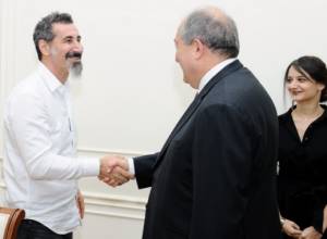 Armen Sargsyan meets with Serj Tankian