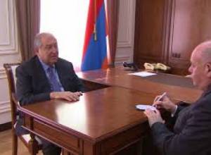Նախագահ Արմեն Սարգսյանն ընդունել է Միխայիլ Շվիդկոյին