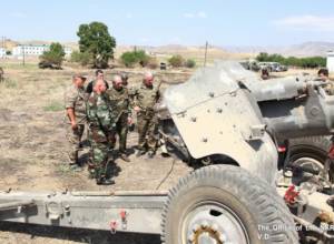 President of Artsakh visits Artsakh-Azerbaijan borderline