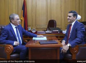 Speaker Babloyan and Arman Tatoyan meet