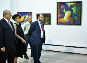 Նախագահն այցելել է Հովհաննես Զարդարյանի 100-ամյակին նվիրված ցուցահանդես