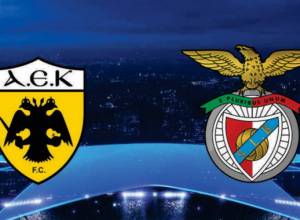 Artur Azaryan as delegate of AEK- Benfica match