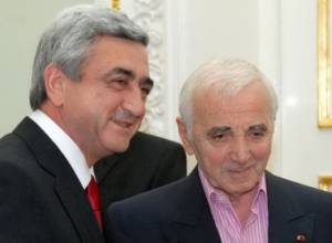 Serzh Sargsyan expresses condolences over passing of Charles Aznavour