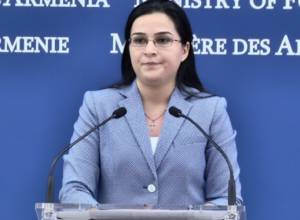 LIVE. Press Secretary of RA MFA Anna Naghdalyan