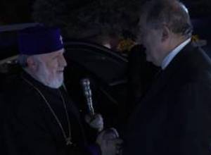 Նախագահ Արմեն Սարգսյանը հյուրընկալել է Կաթողիկոսին