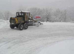 Snow on some highways in Armenia