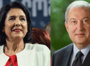 Армен Саргсян поздравил президента Грузии с днем рождения