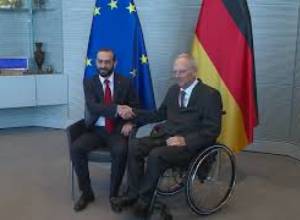 Արարատ Միրզոյանի գլխավորած պատվիրակությունը հանդիպել է Բունդեսթագի նախագահ Վոլֆգանգ Շոյբլեի հետ