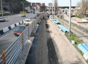 Пробки по причине строительства