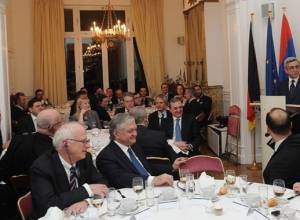 Серж Саргсян в фонде Конрада Аденауэра