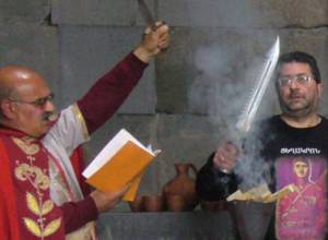 Отметили Новый Год на берегу Аракса