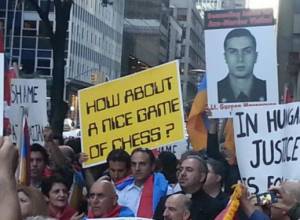 Акция протеста в Нью-Йорке