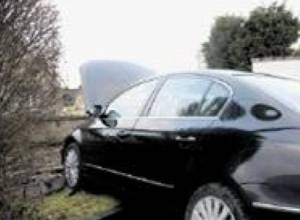 Врезался в стену коровника