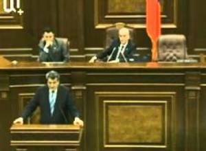 Ստեփան Դեմիրճյանի ելույթը ԱԺ-ում