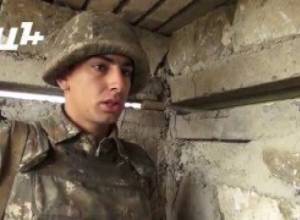 Դիրքում կանգնած զինվոր «Մեր մտքում միայն հաղթանակն է»