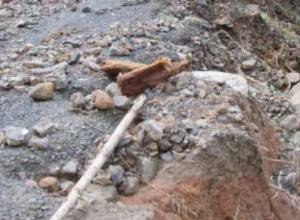 Road collapsed