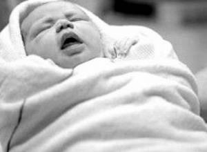 Newborn infant left in the street