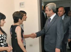 Serzh Sargsyan visits Gyumri