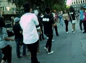 Flash mob dispersed