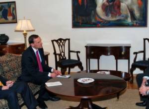 Co-chairs exchange their impressions from Baku with Armenian FM