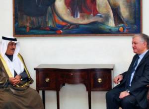 Armenian FM receives Sheik Al-Shamali