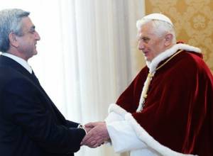 Serzh Sargsyan meets with Pope Benedict XVI