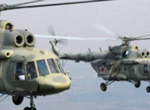 2 military helicopters collide