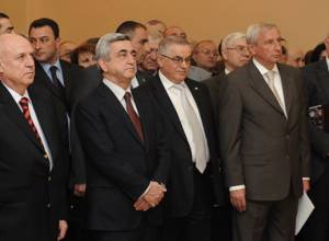 S. Sargsyan attends book presentation by A. Geghamyan