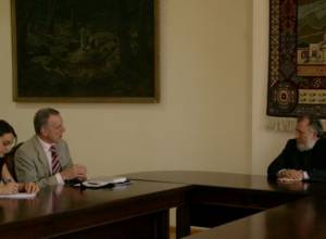 Outgoing German Ambassador farewells Armenian Catholicos