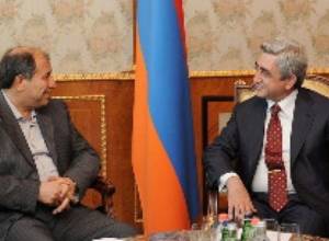 Armenian leader, Iranian official discuss bilateral ties