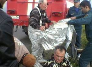 Car accident with beehives