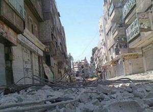 Aleppo television station exploded