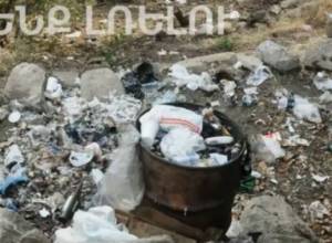 Debris dumped in the vicinity of Spitakavor Church