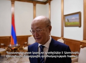 Նախագահ Արմեն Սարգսյանն ընդունել է Ատոմային էներգիայի միջազգային գործակալության պատվիրակությունը